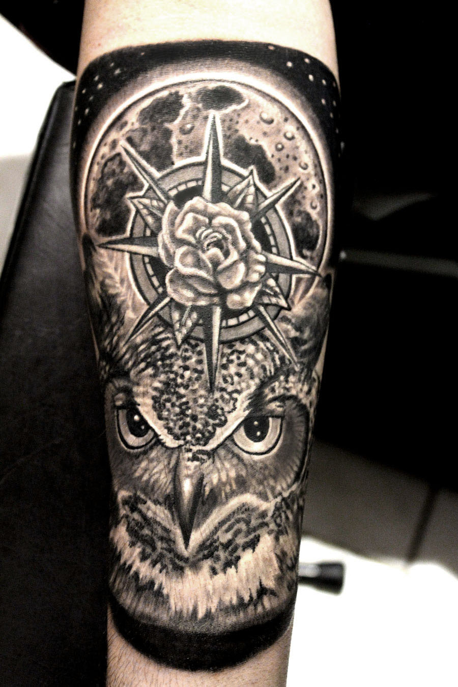 Lexica  forearm tattoo owl 8k highly detailed