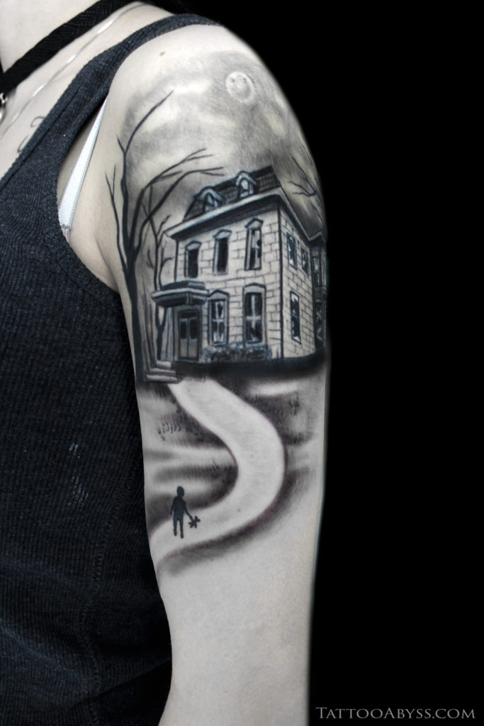 haunted house by Jon Morrison MADISON  Tattoos