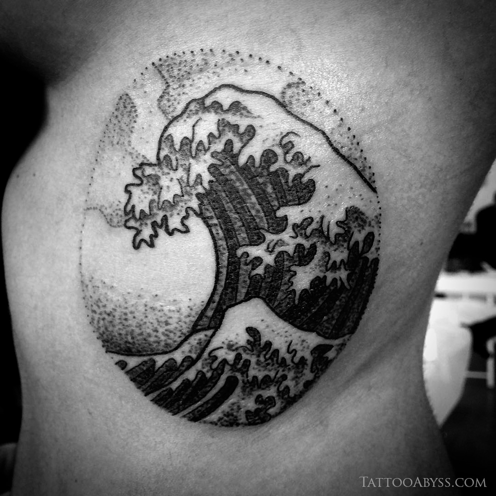 Riding the Rip Tide Hokusais Great Wave Tattoos  Tattoodo