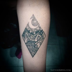 diamond-moon-mountain-dot-work-tattoo-abyss