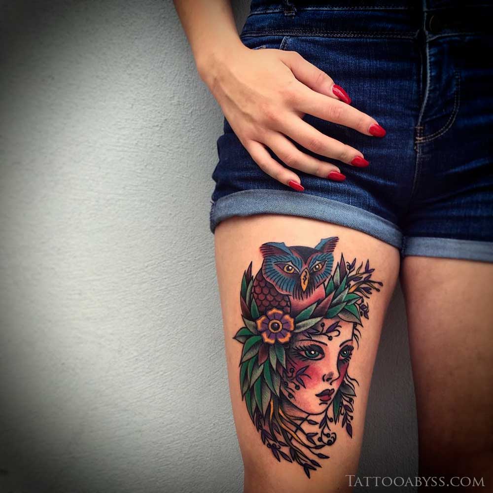 girl-owl-color-traditional-tattoo-abyss