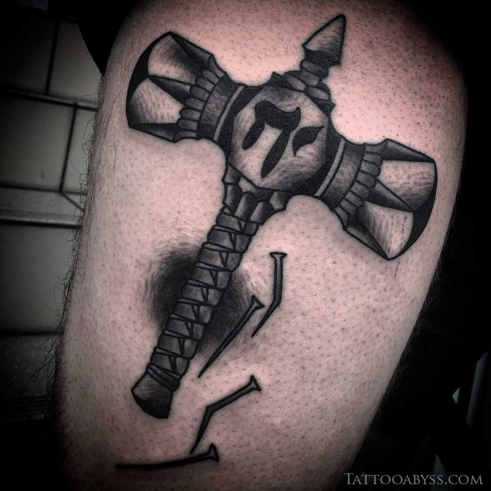 hebrew-hammer-traditional-tattoo-abyss
