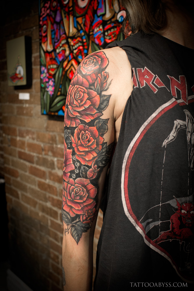 Cover Up Tattoo Sleeves - Rose Cover Up Tattoo Abyss 1