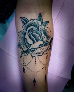 rose-tattoo-dotwork-devongold-tattooabyss