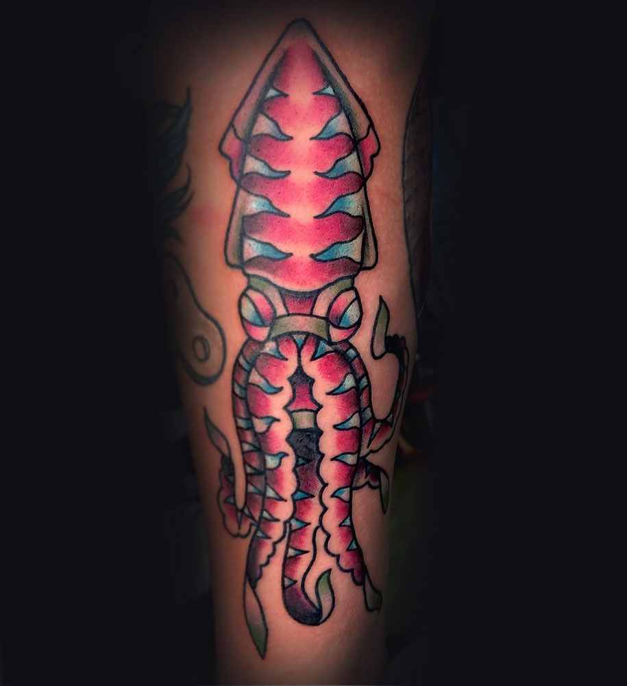 squids ink tattoo