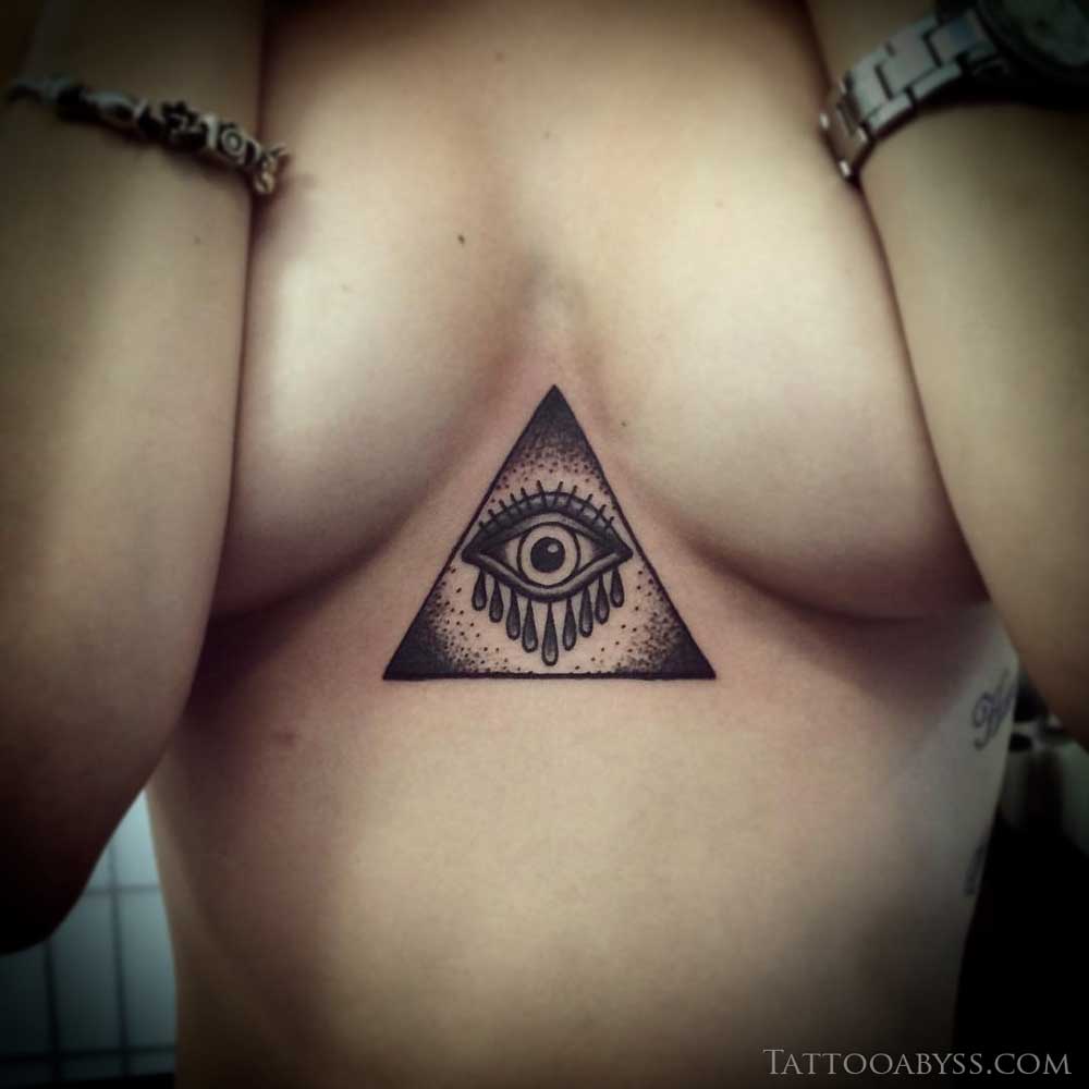 Tattoo of All seeing Eye in Magic Delta Triangle Entwined by Snake of  Wisdom. Vector illustration Stock Vector Image & Art - Alamy