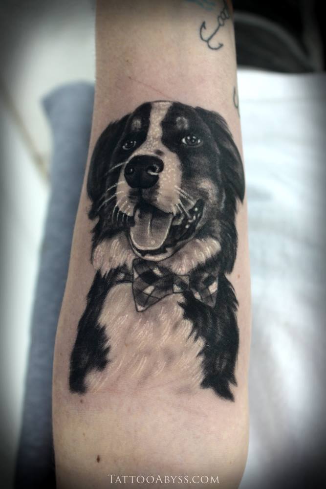 Pet Portrait Tattoos  Blog  Smiley Dogg