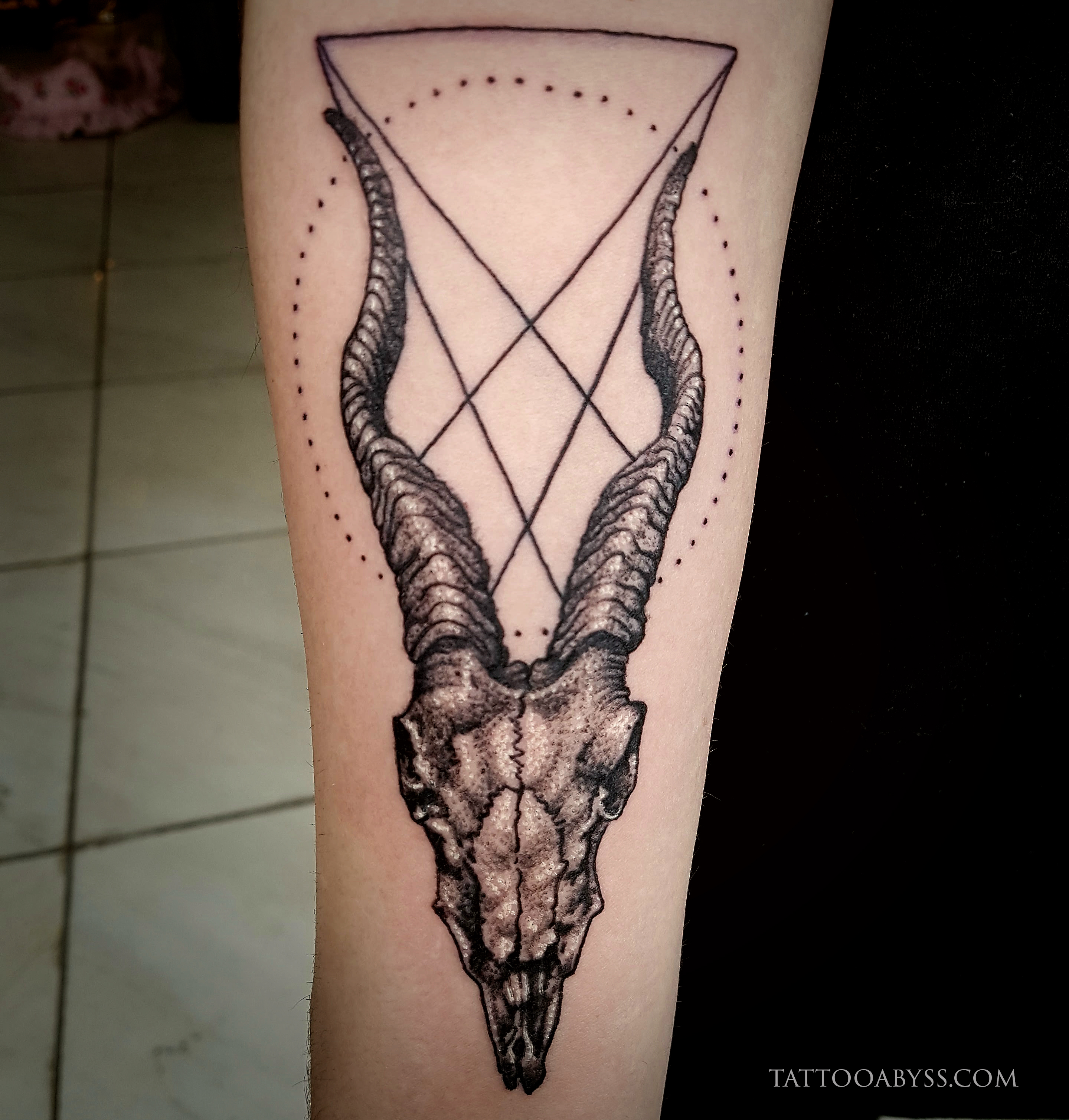 Goat Skull - Tattoo Abyss Montreal