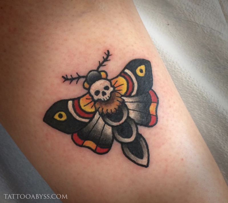 Death's Head Moth - Tattoo Abyss Montreal
