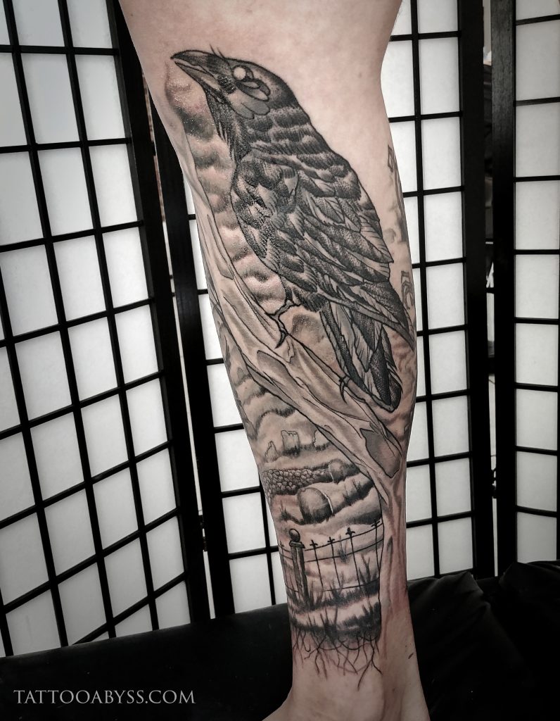 40+ Raven Tattoos On Sleeve