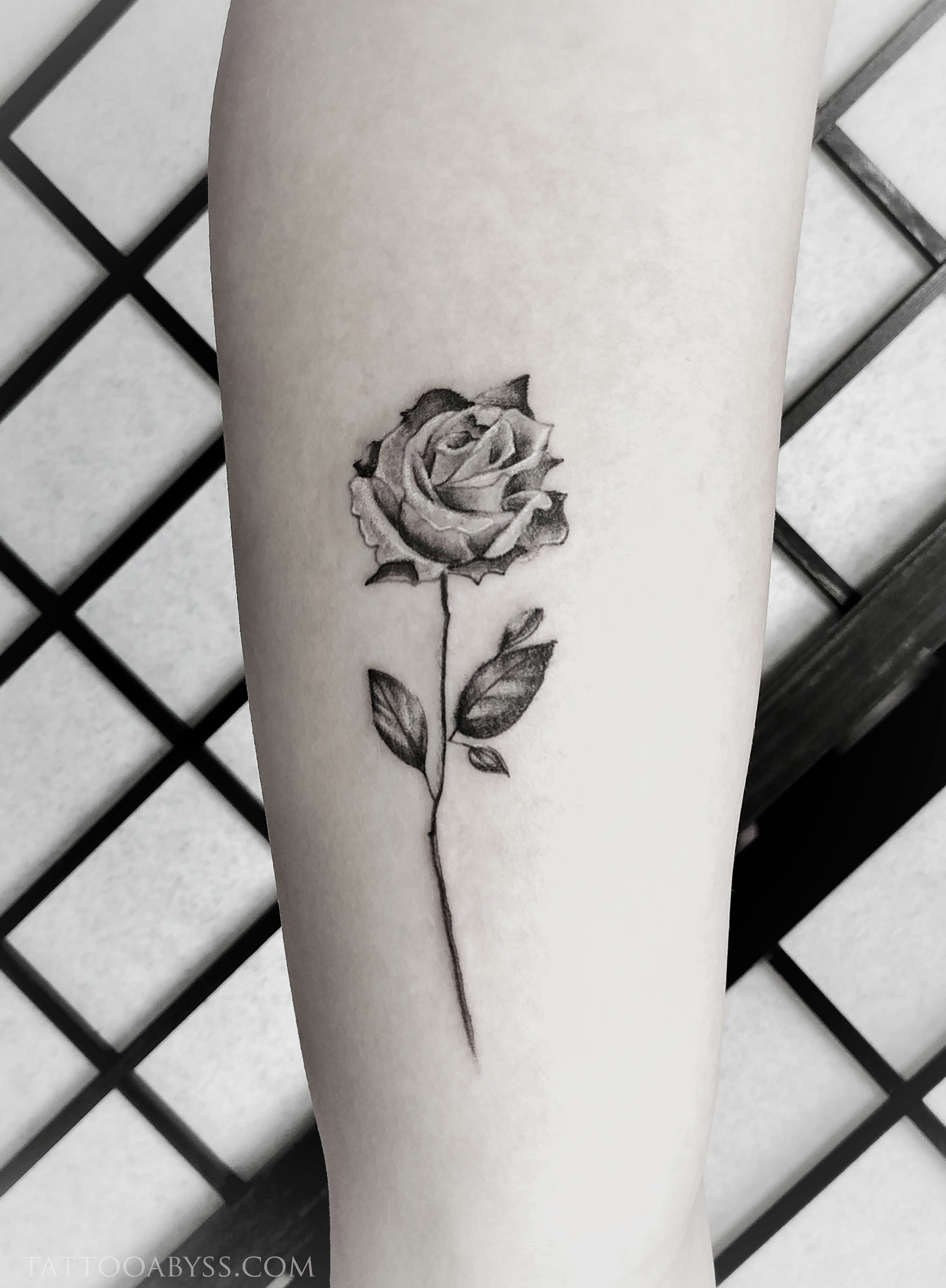 Small Rose Tattoo / Infinity tattoo / flower tattoo / floral tattoo /  wildflower tattoo / small tattoo / cute tattoo / wrist tattoo