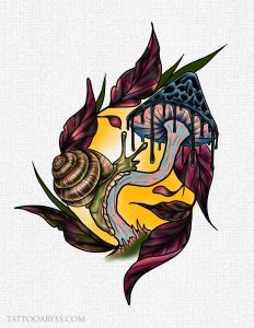 snail-mushroom-devon-tattoo-abyss