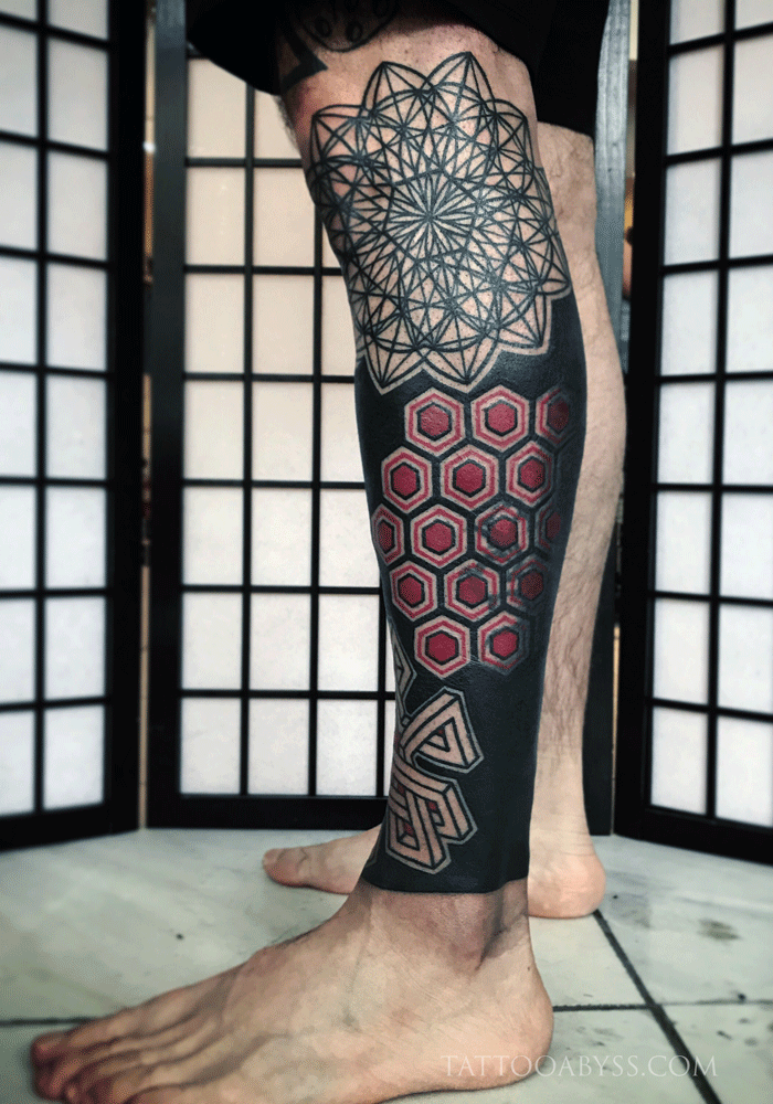 Tattoo uploaded by Liz  beautifulsleeve women mandala geometry  geometrictattoo black blackout sleeve sleevetattoo ornamental   Tattoodo