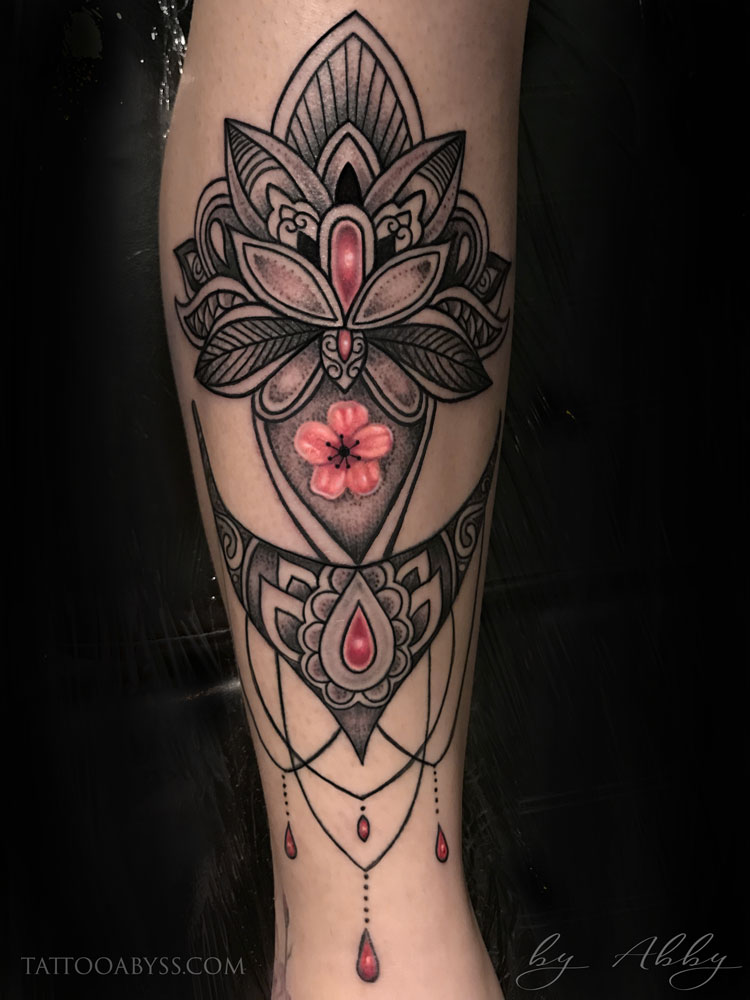 Pink Lotus Mandala - Tattoo Abyss Montreal