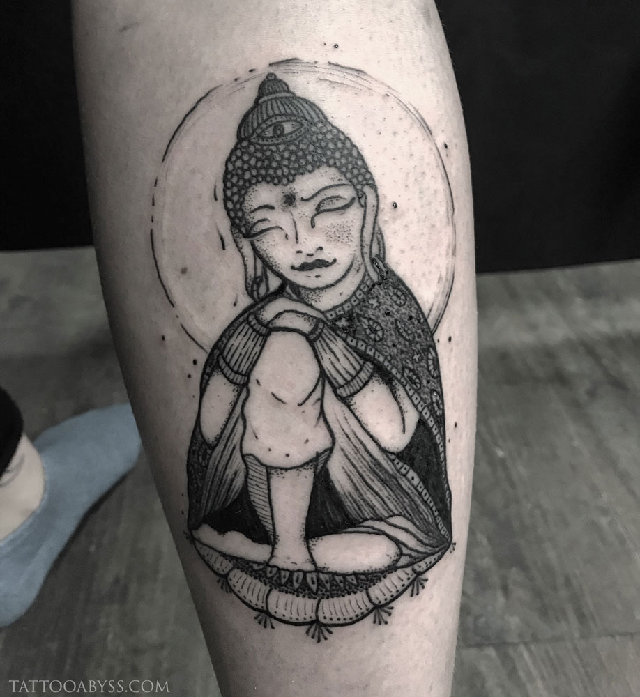 Adelaide M. | Buddha tattoo design, Yoga symbols art, Buddha tattoos