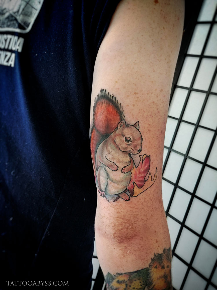 Squirrel  Tattoo Abyss Montreal