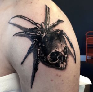 Skull Spider tattoo by Mr K Tattoo  Photo 17717