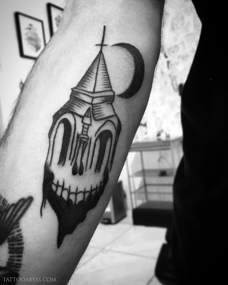 church-steeple-angel-tattoo-abyss