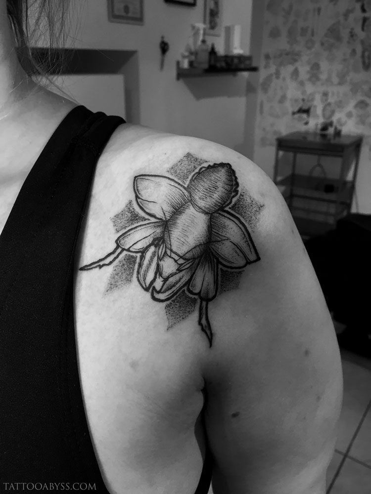 orchid-angel-tattoo-abyss - Tattoo Abyss Montreal