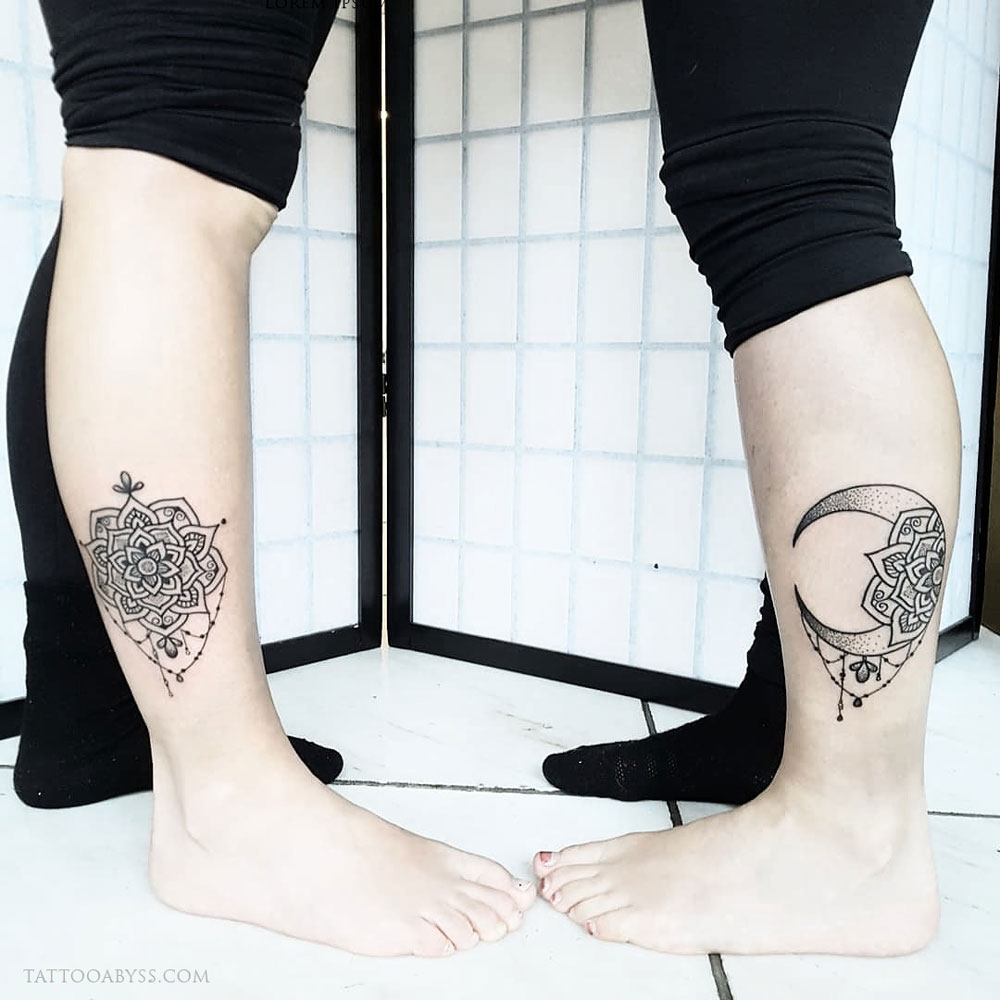 Eternity tattoo & piercing studio ltd - Lovely black and grey moon mandala  on ankle 1st tattoo Katie Vincent | Facebook