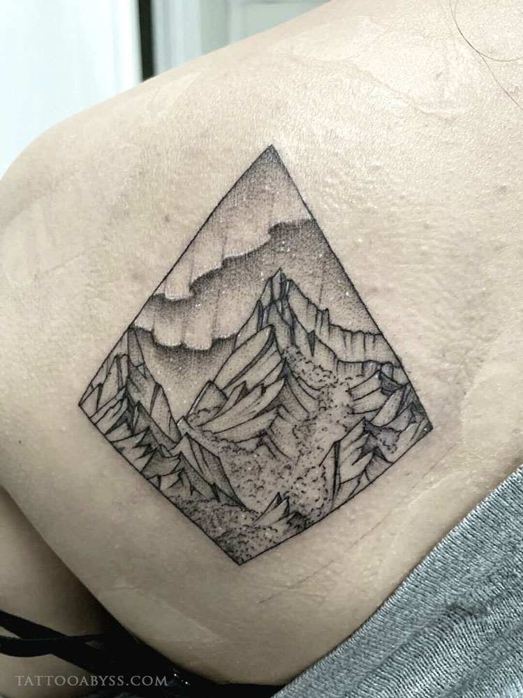 38 Gorgeous Landscape Tattoos Inspired by Nature  TattooBlend