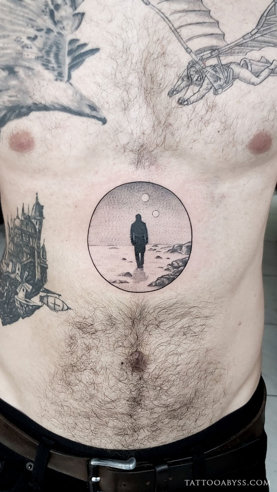 Lonely silhouette  Tattoo Abyss Montreal