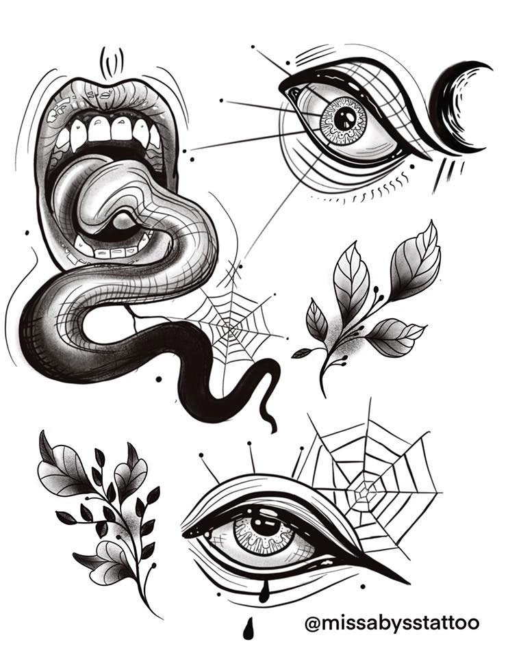 Flash: Eyes - Tattoo Abyss Montreal