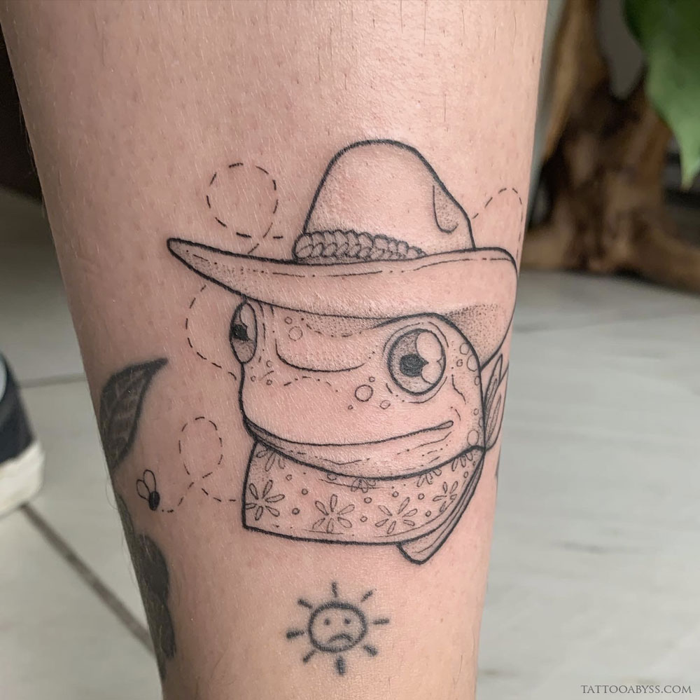 Frog Tattoo Free Vector And Graphic 53581907