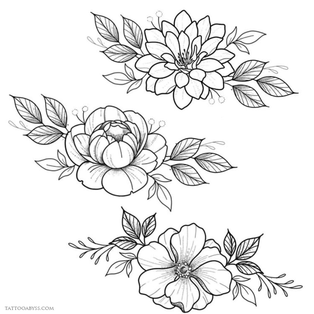 Traditional Flower Tattoo Posters for Sale  Redbubble