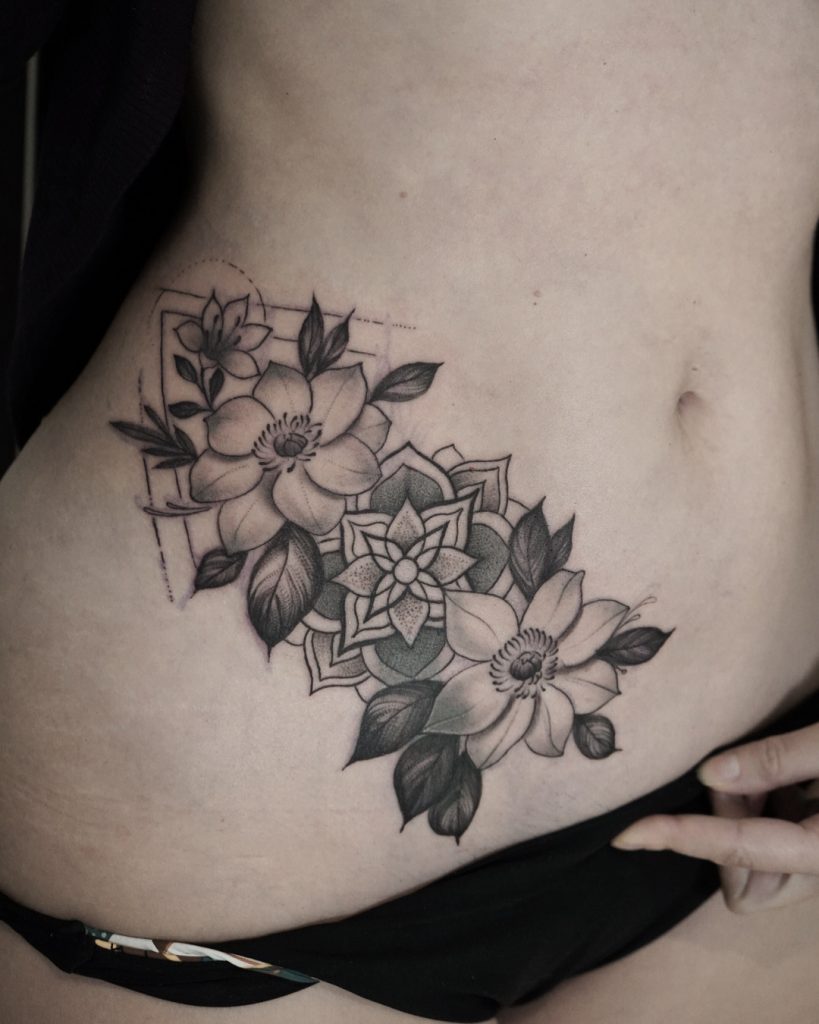 flower-geometric-mandala-tattoo