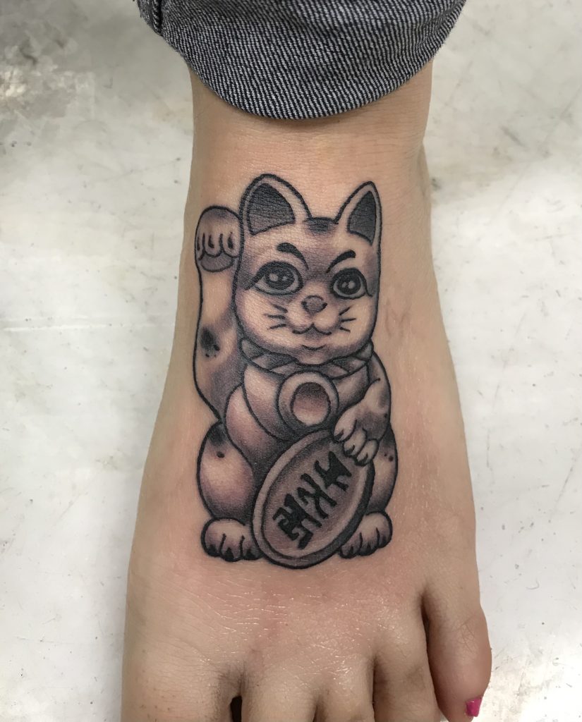 Good-Luck-Cat-Tattoo