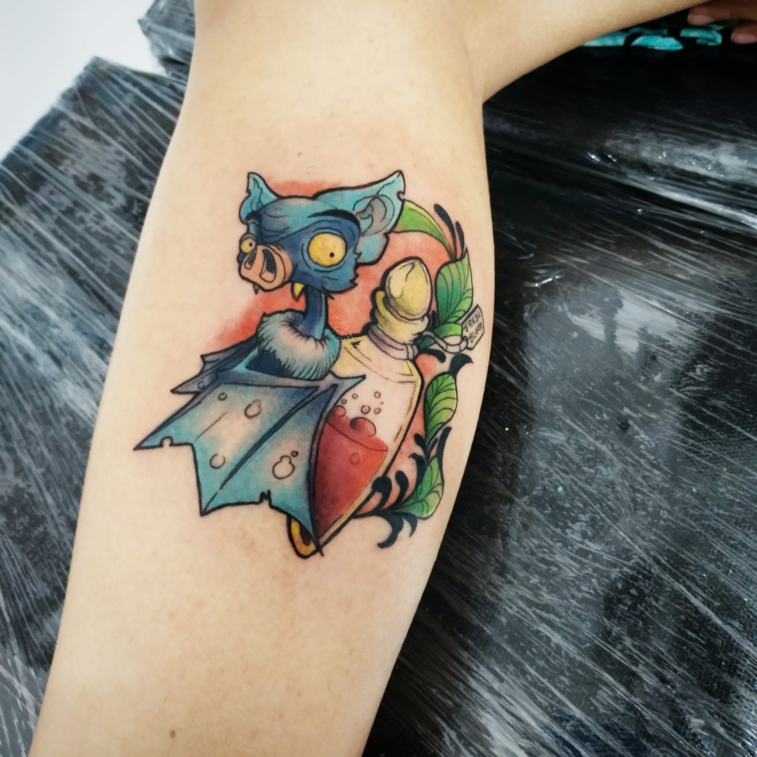 Colour-bat-with-potion-tattoo