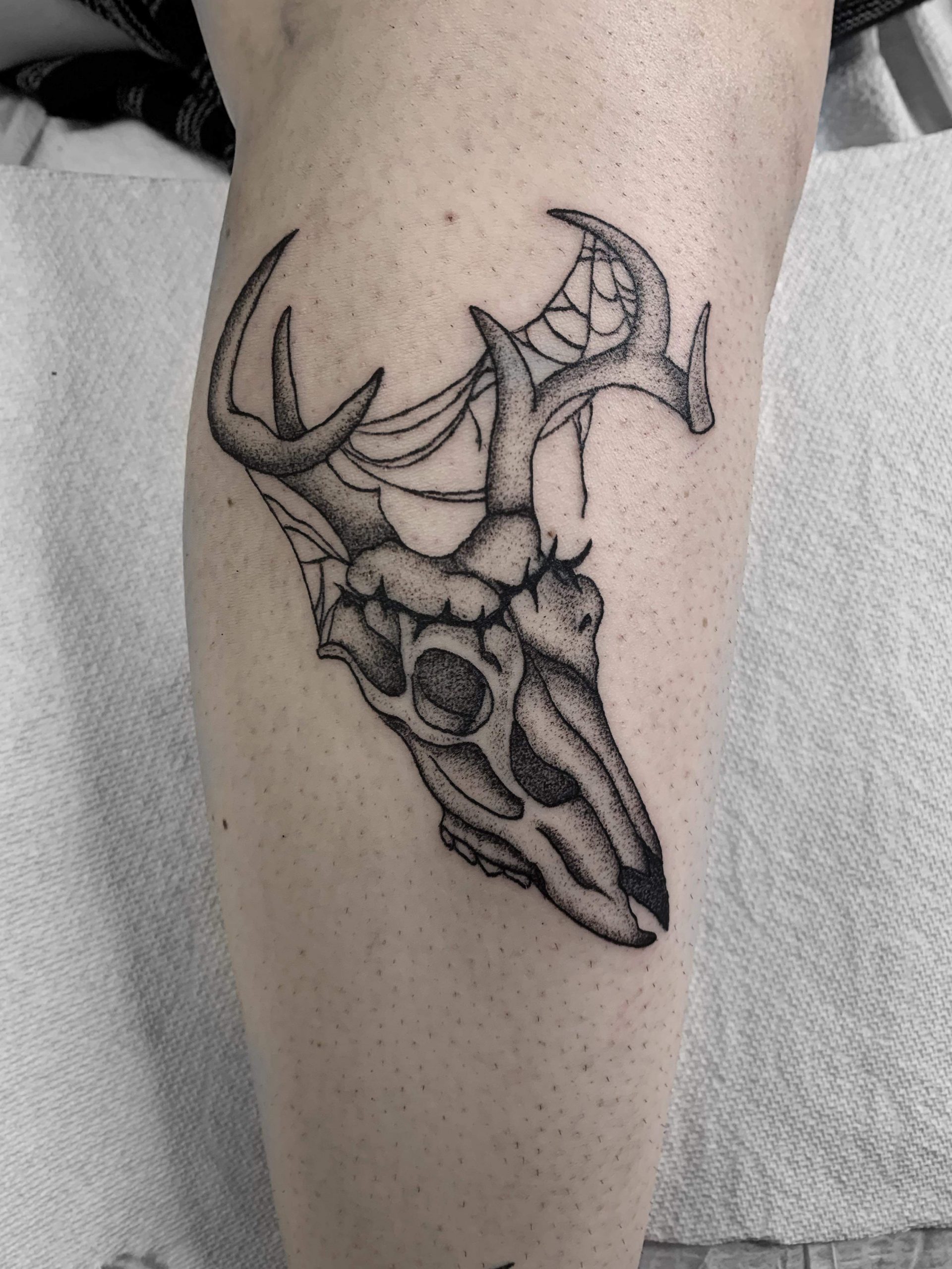 Deer Skull - Tattoo Abyss Montreal