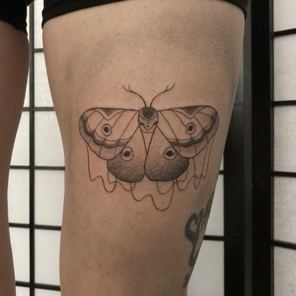 Luna Moth Temporary Tattoo  SqFt Decatur
