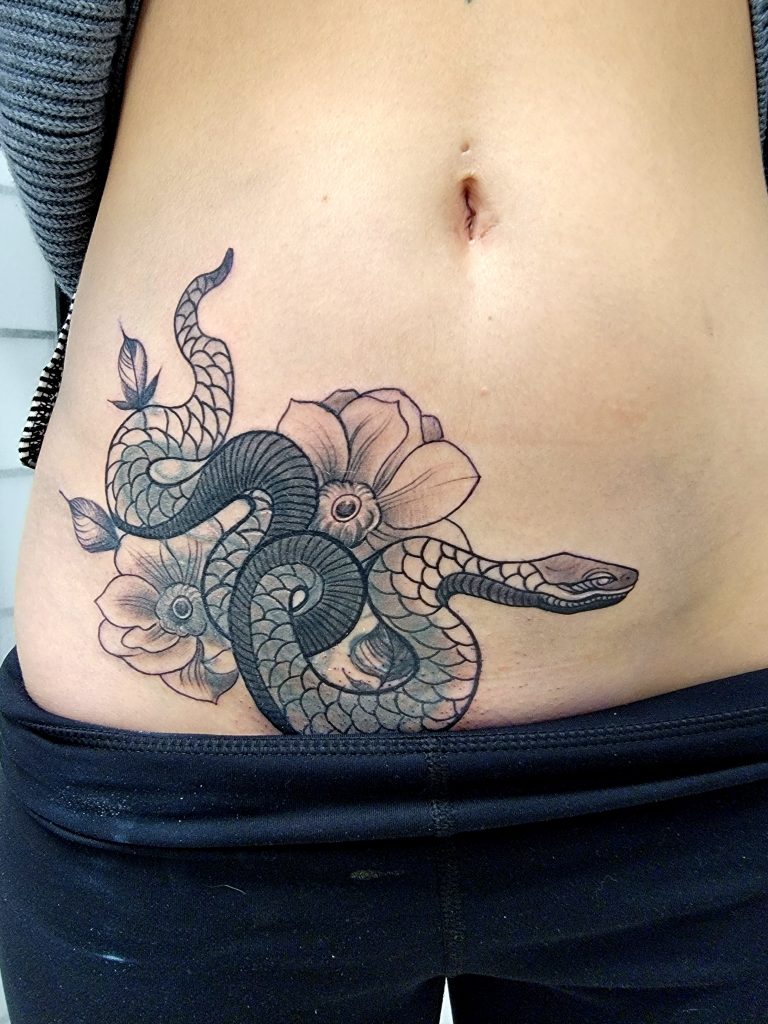 Belly Stomach Tattoo - Etsy