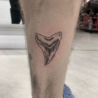 Shark Tooth Tattoo Design Ideas