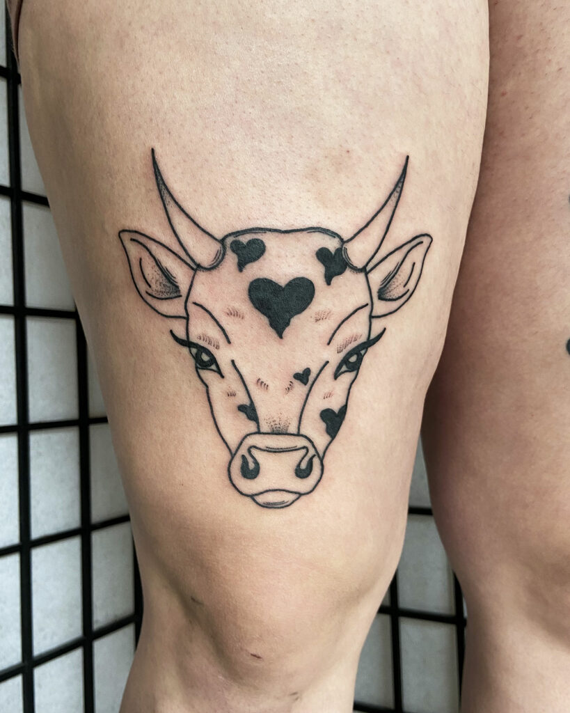 Amazon.com : Cattle Skull Bull Horn Temporary Tattoo Sticker (Set of 2) -  OhMyTat : Beauty & Personal Care