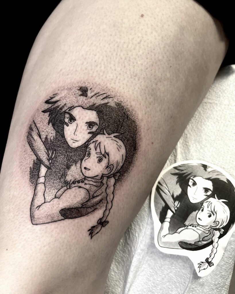 These Miyazakiinspired tattoos are pure art and were in love   HelloGigglesHelloGiggles